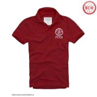 heren abercrombie fitch korte polo t-shirt rood wit Vrije Tijd vslo1860